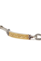 Garnet Eternity Bracelet, 18K Yellow Gold & Sterling Silver